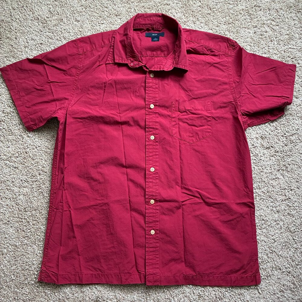 Vintage GAP Casual Button Down Short-Sleeve Shirt - Men's Large